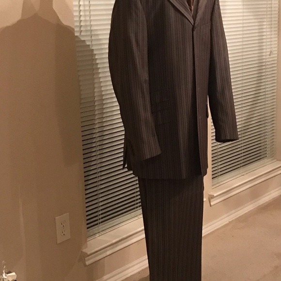 kids brown pinstriped suit kids brown pinstriped suit